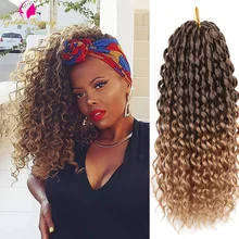 

Crochet Braid Loose Deep Wave Hair Passion Twist Synthetic Soft Faux Locs Pre Stretched Goddess Curly Hair Extensions