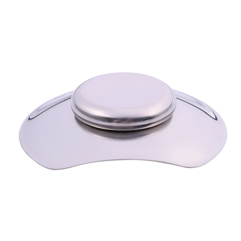 Flying Saucer Soap Dish Stainless Steel Soap Holder for Bathroom and Shower Draining Soap Box
