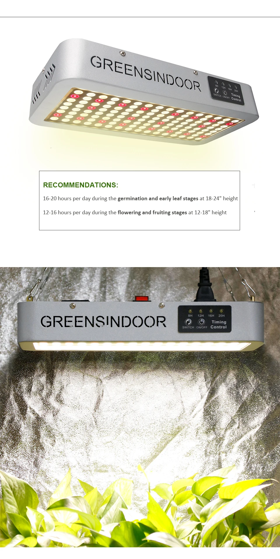 Grow Tent Indoor Led Grow Light 3500K 3000W Full Spectrum Phyto Lamp For Plants Light For Flowers With Timer Growth Box Room Led (6)