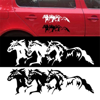 

New 3 Running Horses Car Vehicle Self-Adhesive Sticker Vinyl Waterproof Decal Waterproof Decoration