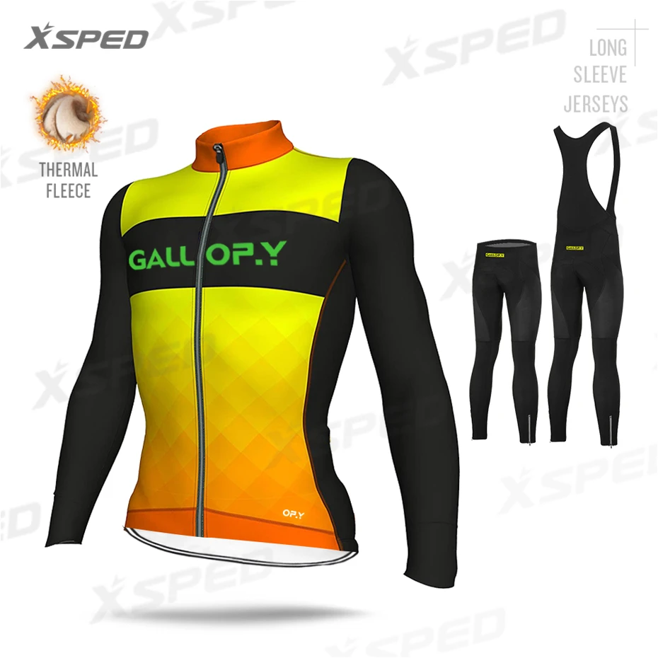 New Team Bike Winter Cycling Fleece Jackets Men/'s Road Cycle Thermal Jersey Warm
