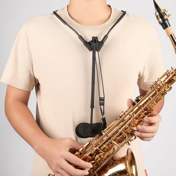 

Adjustable Alto Tenor Saxophone Accessories Neck Saxophone Shoulder Strap Belt Support Belt Musical Parts Hanging