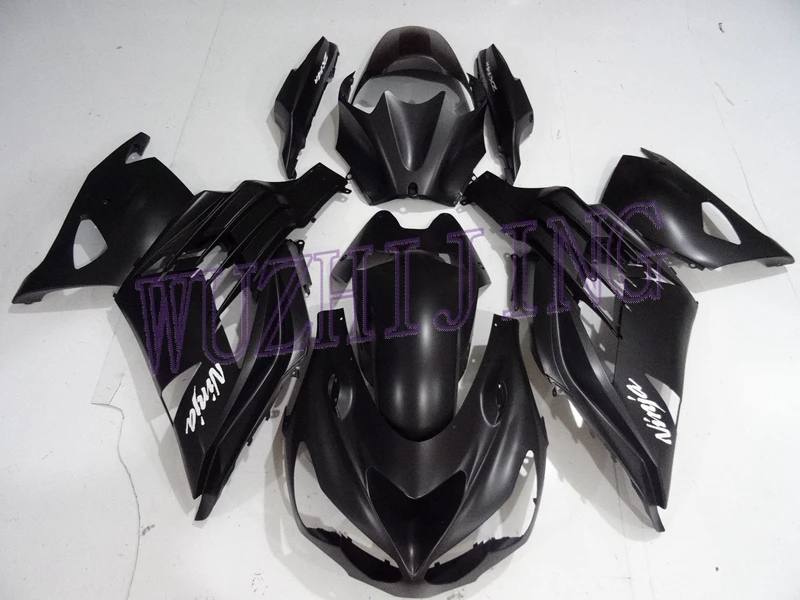 Abs обтекатель ZZR 1400 2007 Abs обтекатель для Kawasaki Zx14r 10 11 материя черный набор для всего тела ZZ-R1400 2006-2011