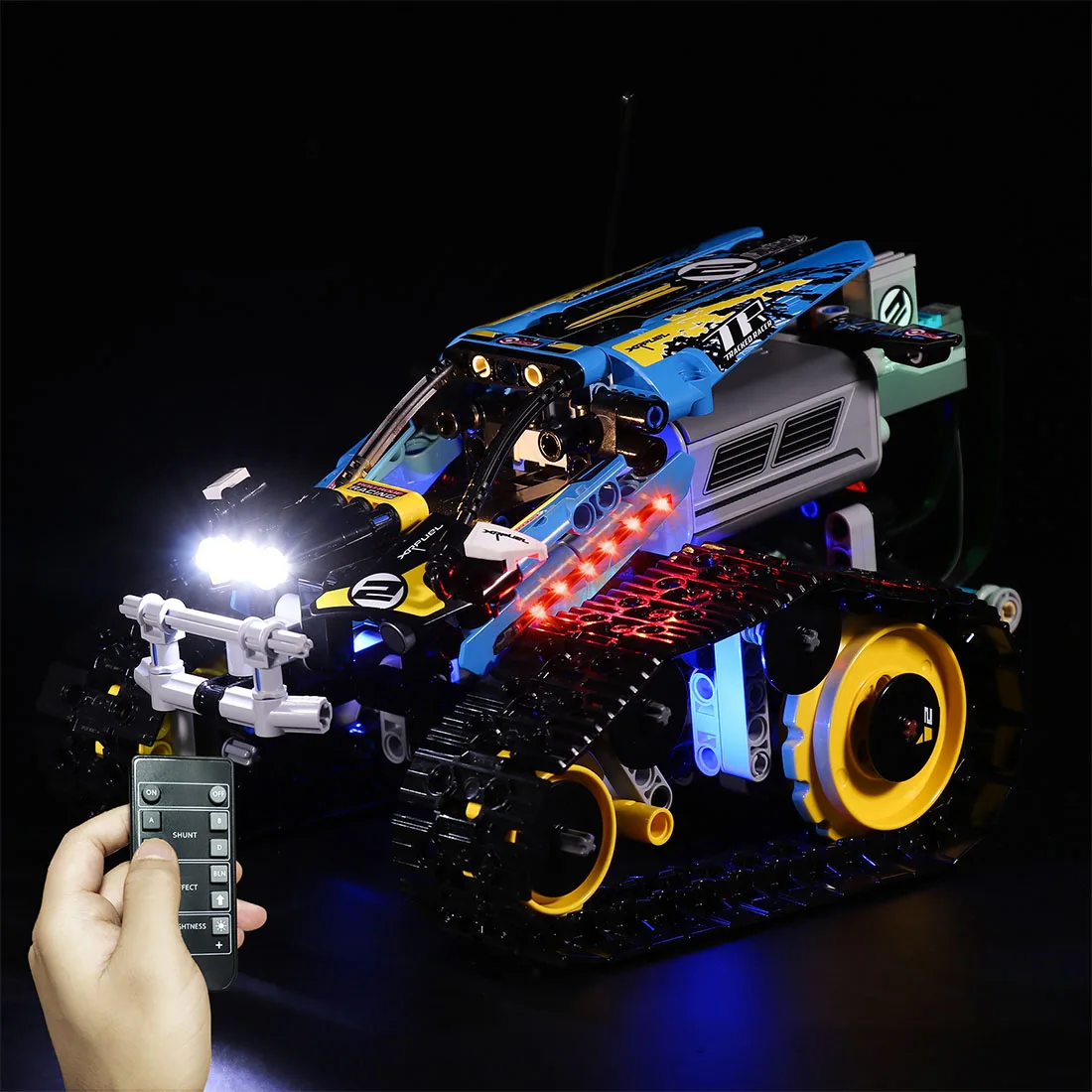 

Button Battery Powered LED Lighting Kit for Technic Remote Controlled Stunt Racer 42095 (LED Only, No Kit)- Luxury RC Version