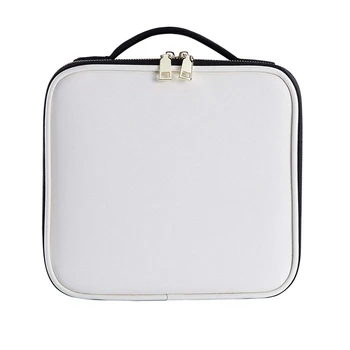 

Travel Makeup Train Case, Portable Travel Makeup Bag, 10 Inch Cosmetic Case Organizer with Adjustable Compartments