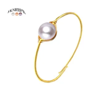 

YKNRBPH Women's Freshwater pearl Ring Luxury14K Versatile Temperament Hand Wound Jewelry Adjustable RingS
