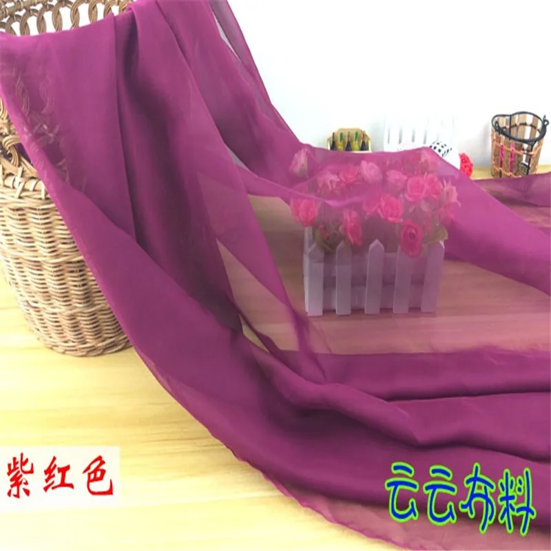 Chiffon Fabric By The Meter for Skirt Dress Clothes The Inner Lining Sewing Chiffon Fabric Green Fabric For Summer Dress
