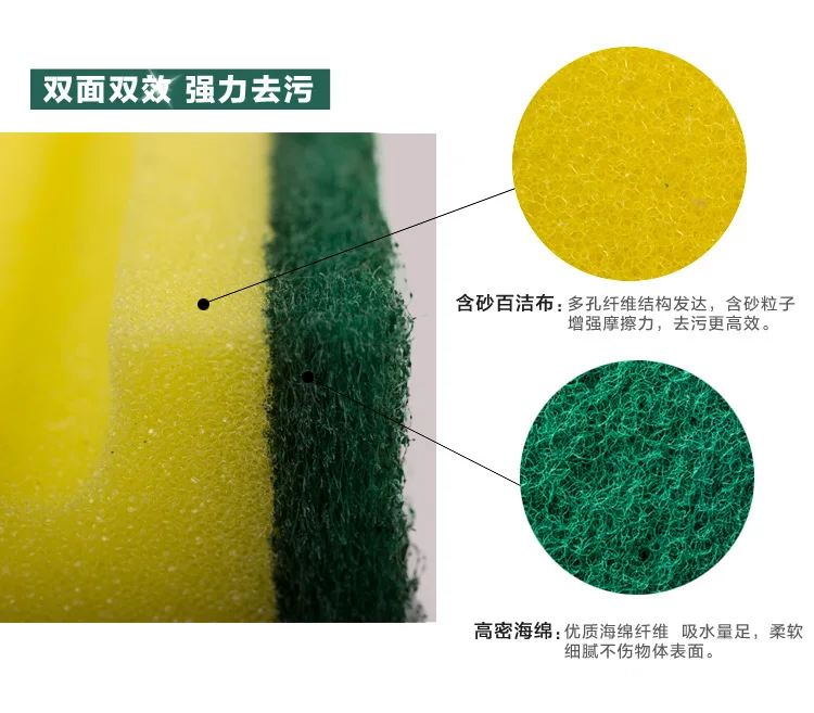 Help You Dishcloth Brush Pot Wash Dishes Spong Mop Scouring Pad Sponge Brush Cleaning cloth Kitchen Sponge Scourer