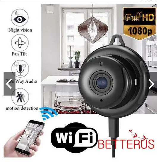 Домашняя безопасность мини wifi 1080P IP камера беспроводная маленькая CCTV