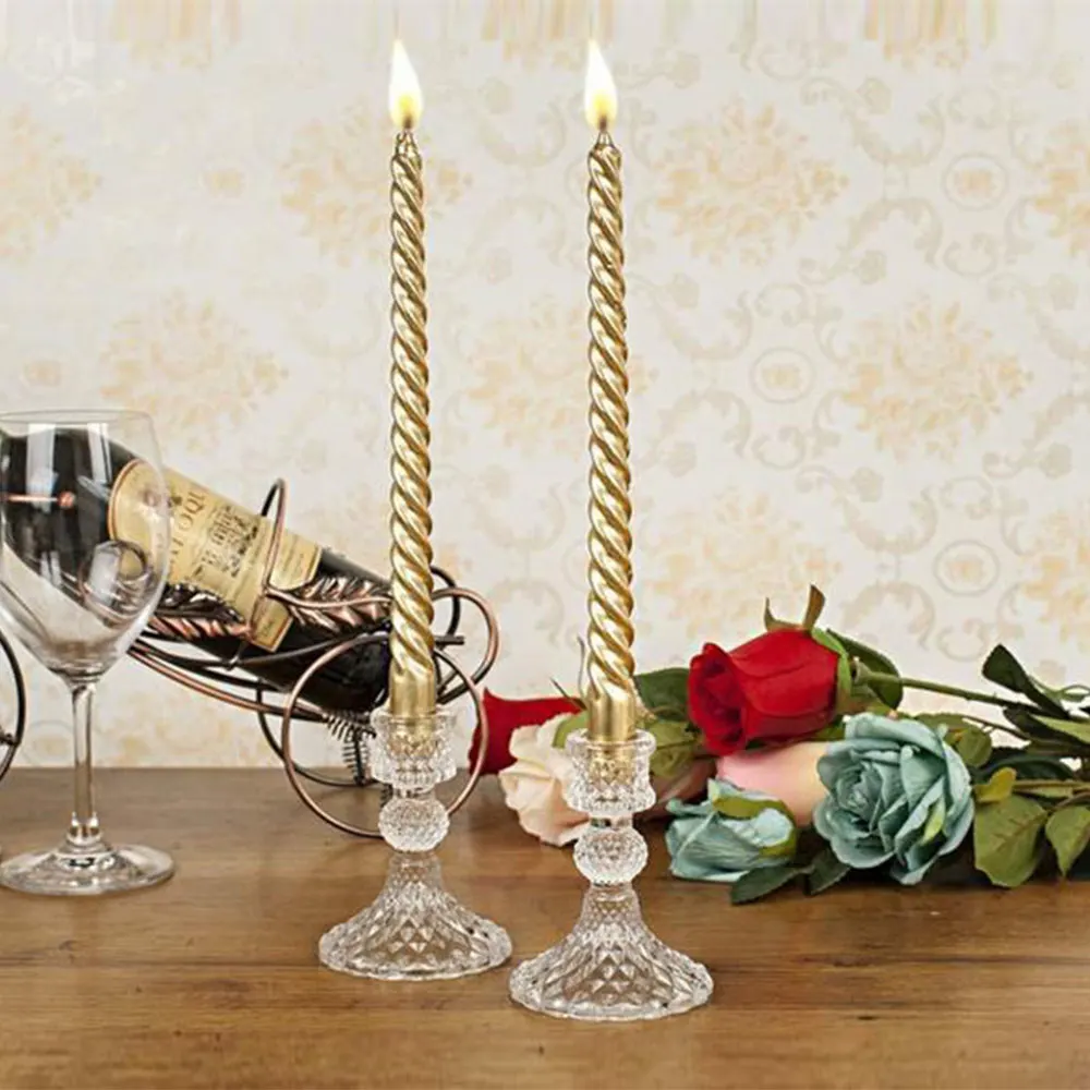 5 Style Glass Candle Holder Nordic Dining Room Celebration Wedding Candle Stand Exquisite