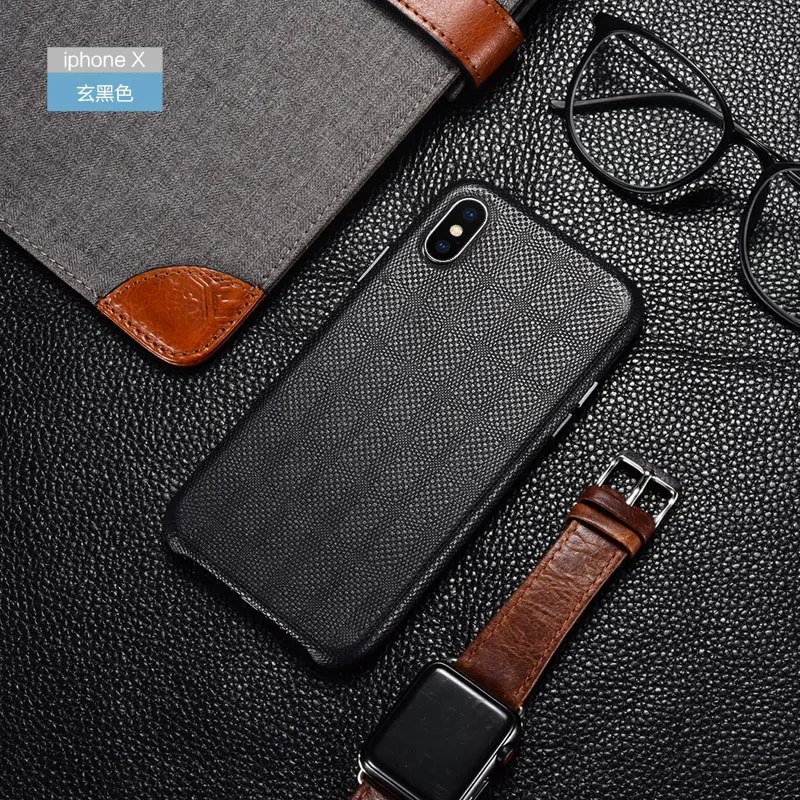 Полностью зернистая воловья кожа задняя крышка для iPhone X XS MAX натуральная коровья кожа полный край защиты телефона чехол для iPhone X