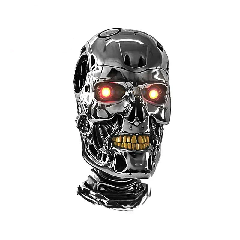 

13cm x 7cm for Terminator Head Fine SUV Car Stickers Waterproof Scratch-proof Sticker Bumper Decoration DIY Decal