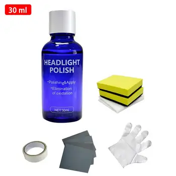 

Top Brand 30ML 9H Car Hardness Headlight Lens Restorer Repair Liquid Polish Auto Cleaner Set Environmentally Friendly CSV
