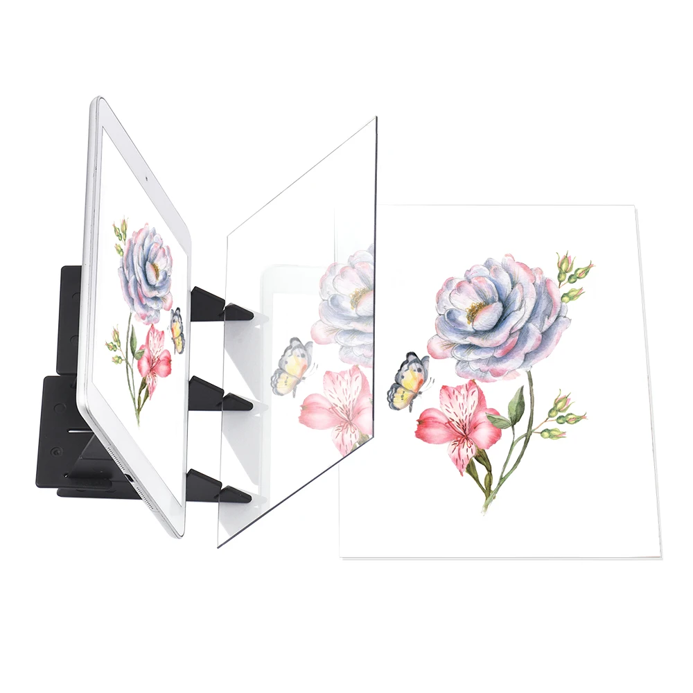 Optical Drawing Tracing Board Light Projector Tracing Drawing Board DIY Sketch Mirror Reflection Painting Tool Toy