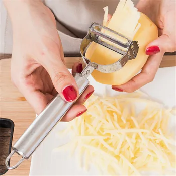 

High Quality Stainless Steel Potato Cucumber Carrot Grater Julienne Peeler Vegetables Fruit Peeler Vegetable Slicer Kitchen Tool