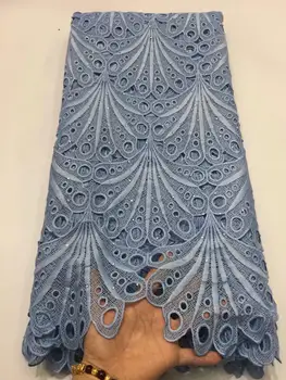 

sky blue Free Shipping High quality African guipure lace fabric for sewing african cord lace fabric for nigerian FA1028