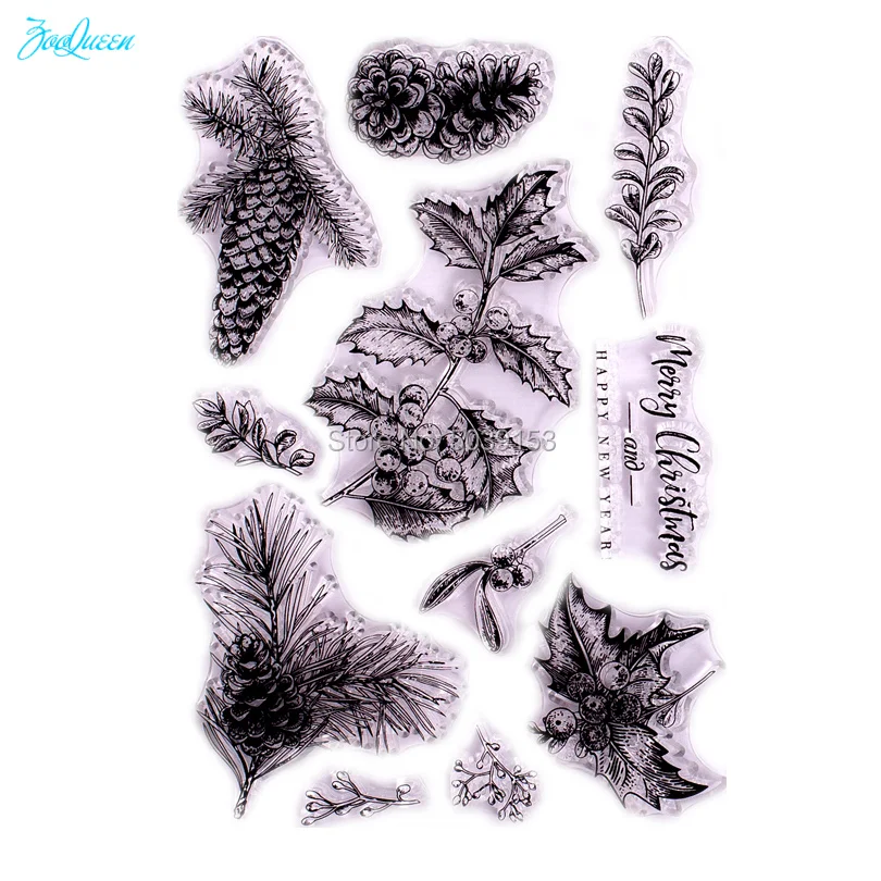 

Nuts leaf transparent clear stamps for DIY Scrapbooking/Card Making/Stamps set stationery Kid Christmas Fun Supply Decorations