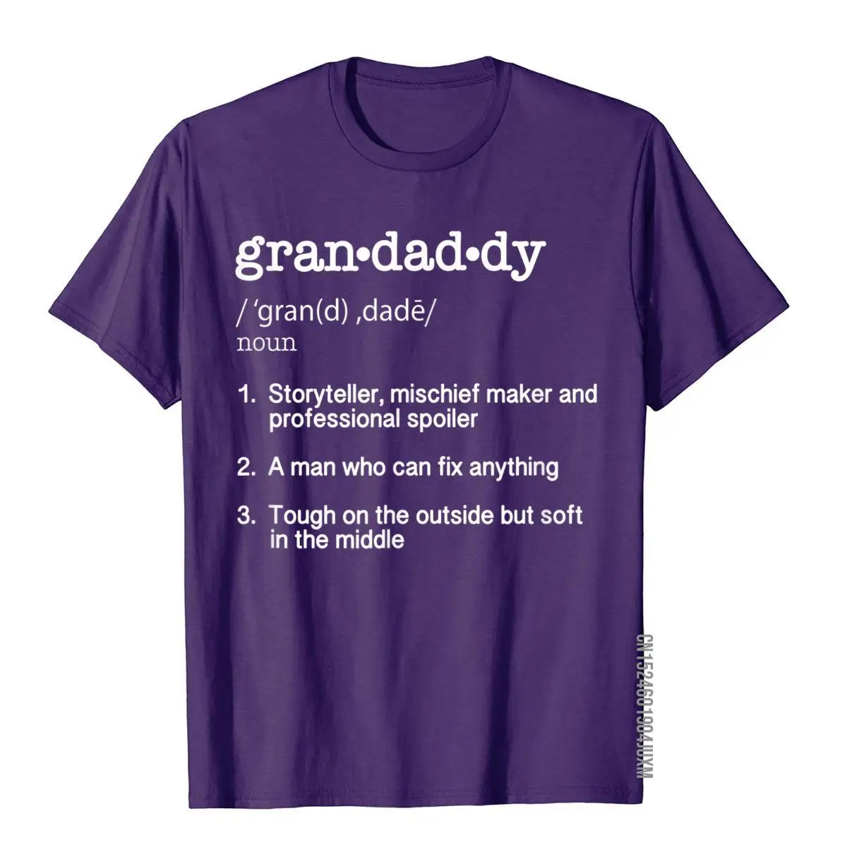 Grandaddy Definition T Shirt - Funny Cool Present Gift Tee__97A1094purple
