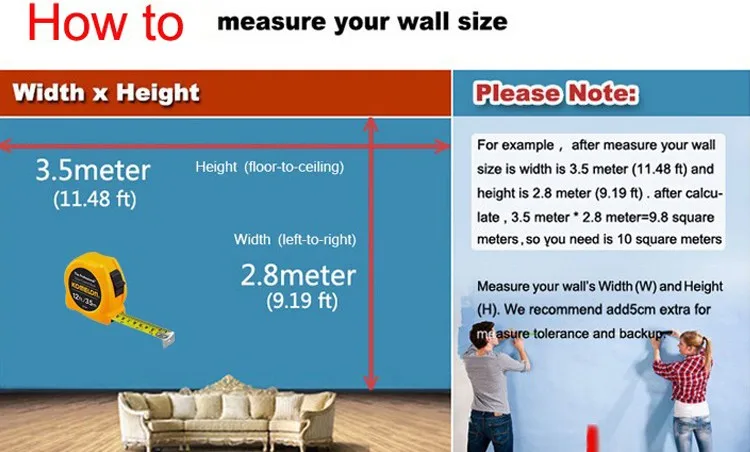 wall size