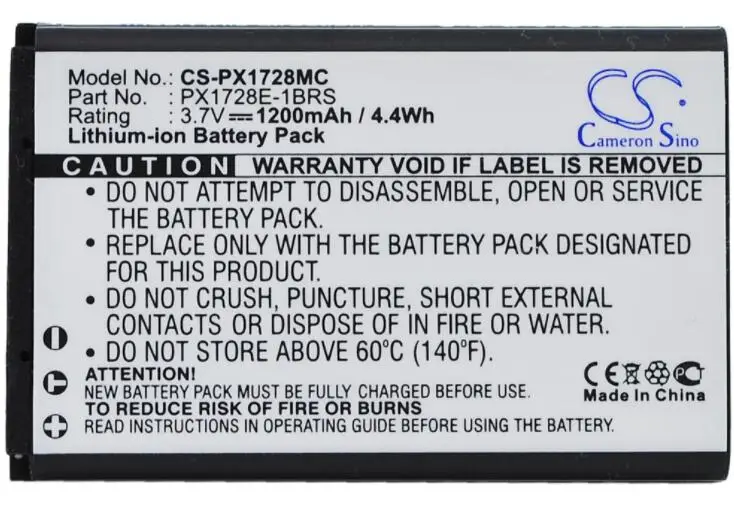 Cameron sino 1200 мАч аккумулятор для Toshiba Camileo Air 10 B10 карман P100 HD 084-07042L-072 PX1728 PX1728E-1BRS PX1728U |