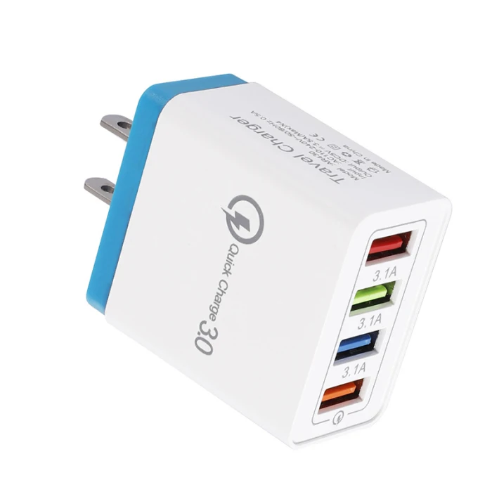QC 3,0 быстрое зарядное устройство 4 порта usb-хаб адаптеры питания GV99