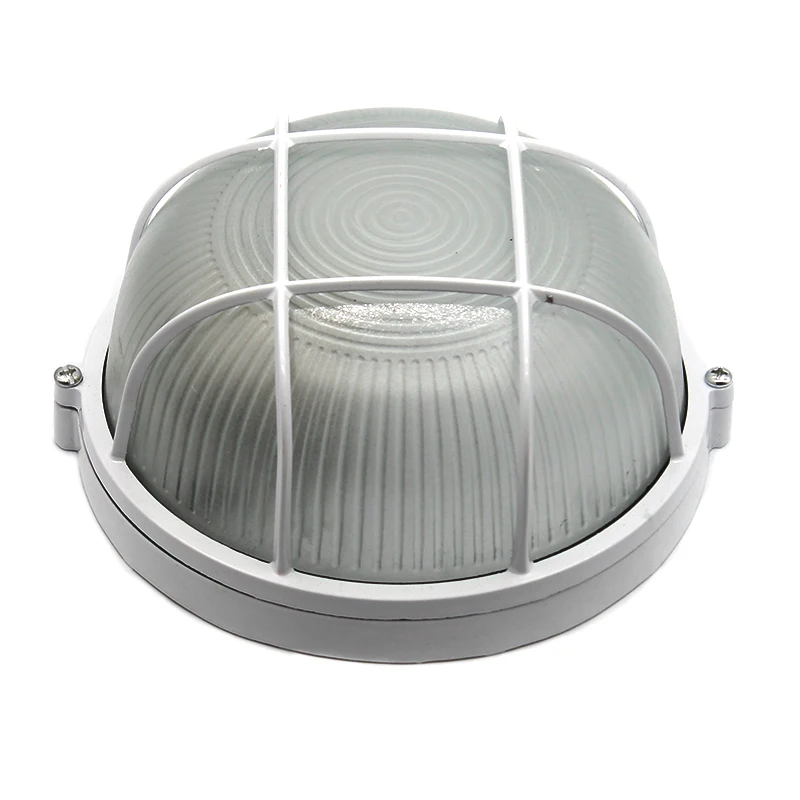 Wall Light Vintage Outdoor Ceiling Lamp Bronze Metal Glass Protective Yard Garden Ceiling Light Waterproof Retro Flush Mount