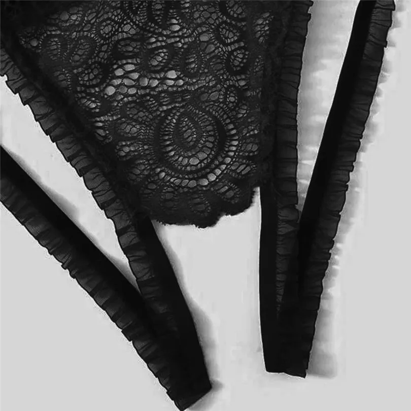 Hollow Bra +Thong Lingerie Set Plus Size Sexy Erotic Lingerie V-Neck Underwear S-2XL Soutien Gorge Sexy Erotique 30OCT236