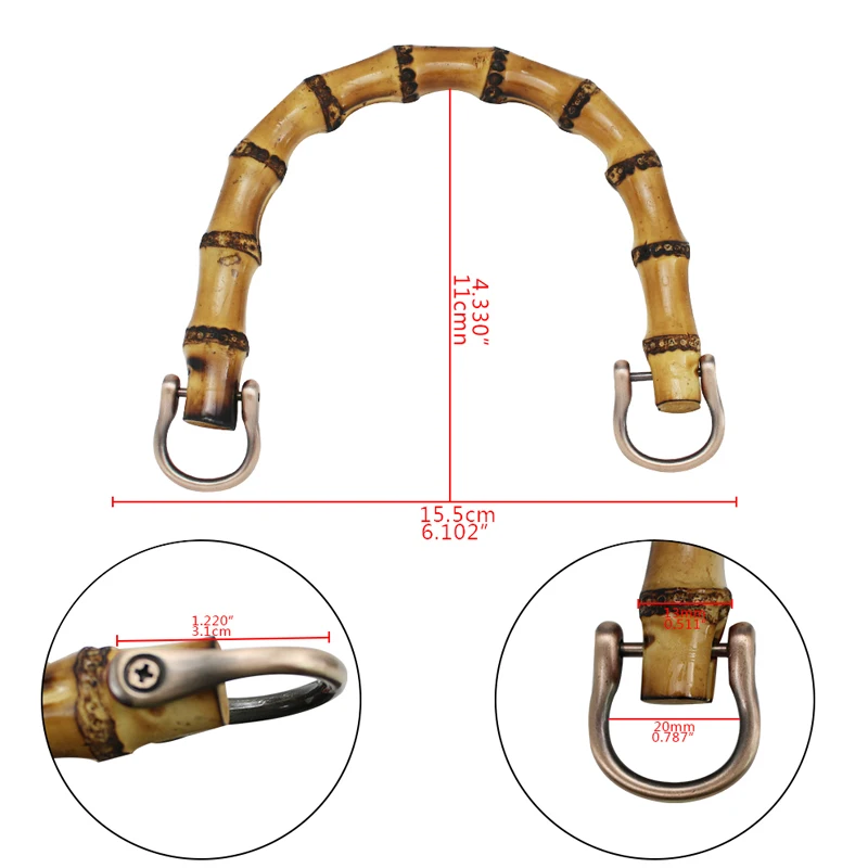 2Pcs/1pcs Hot Bestselling Plastic Bag Handle For Handbag Handcrafted DIY Bags Accessories With Link Buckle Handle for Lady Purse