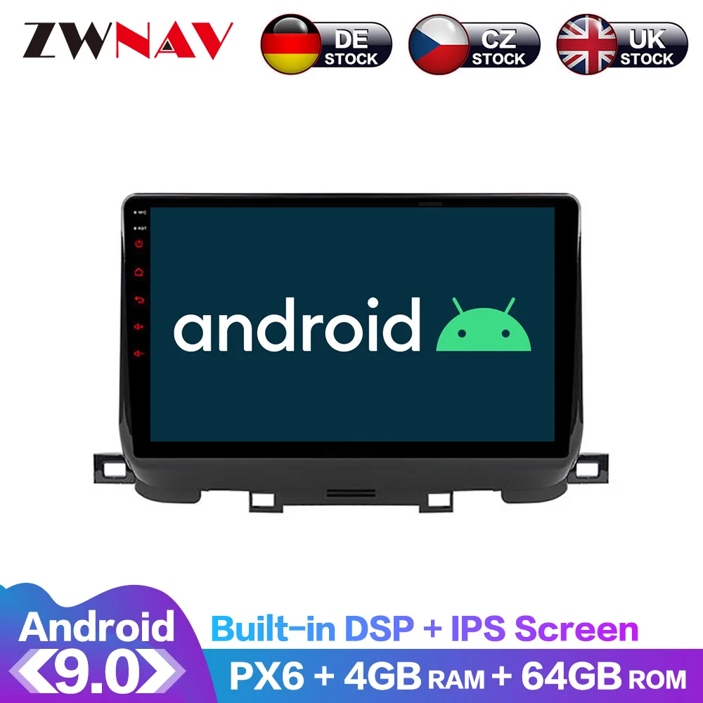 

Android 9.0 4+64G PX6 DSP Carplay Radio Car DVD Player GPS navigation For Kia Sportage 2018 2019 Head Unit Multimedia