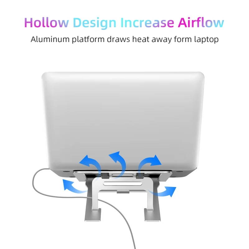 13/15 дюймов подставка для ноутбука Складная охлаждающая подставка для ноутбука 5 уровней регулируемая для Macbook Dell lenovo ASUS Xiaomi