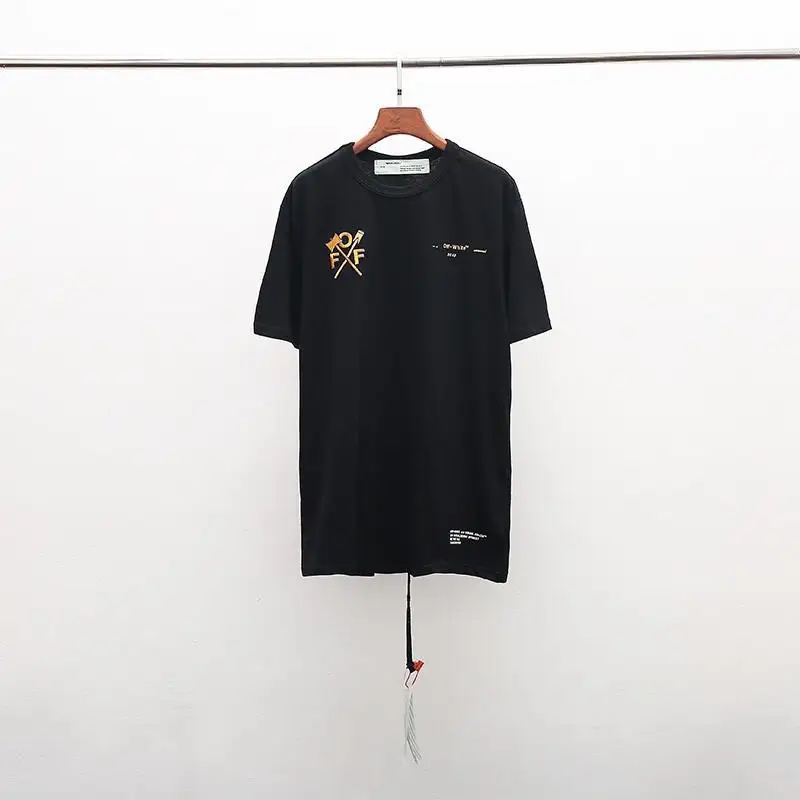 Off-white новая футболка с короткими рукавами и буквенным принтом со стрелками, 19ss, уличная мужская пара в стиле хип-хоп