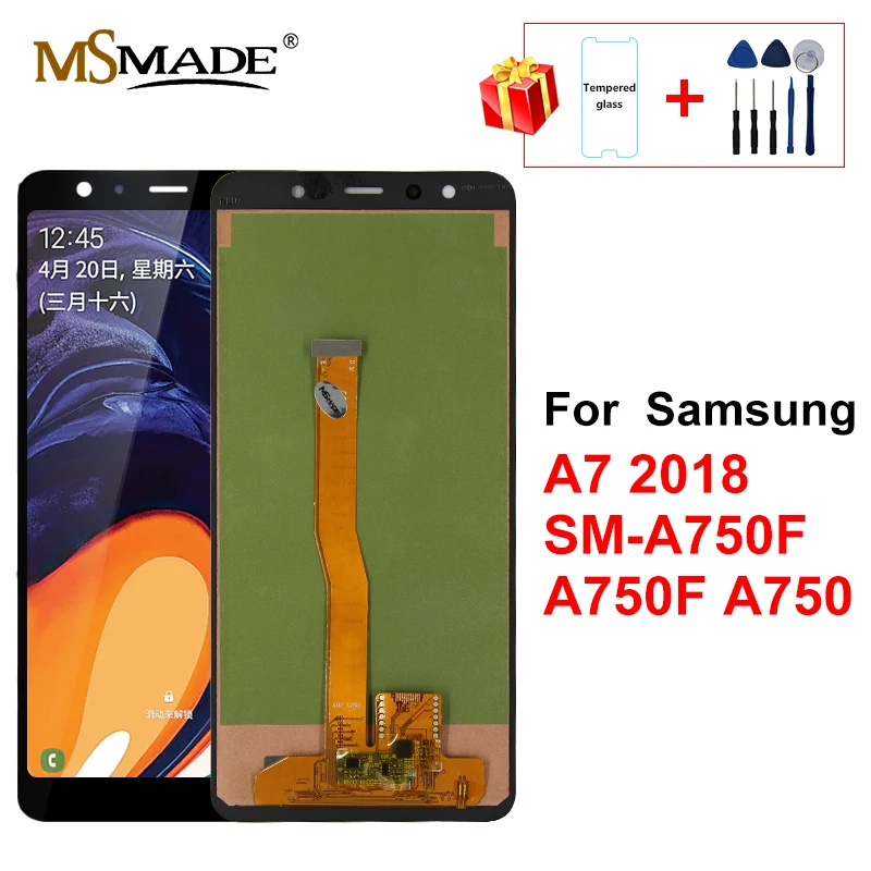 

For Samsung Galaxy A7 2018 SM-A750F A750F A750 LCD Display Touch Screen Digitizer Assembly Replace For A750FN A750G LCD Screen