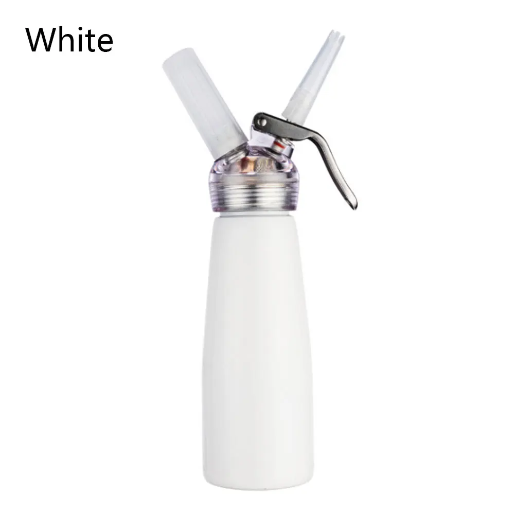 White 500 косметический контейнер пластиковая бутылка алюминиевый дозатор для взбитых сливок с насадки для украшения Профессиональный Крем Виппер торт десерт кухонные инструменты - Цвет: White