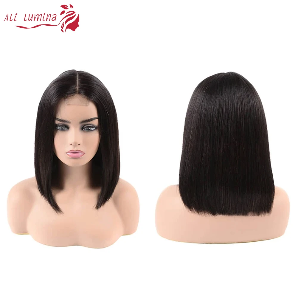 Short Straight Kim K Closure Wig Ali Lumina 2