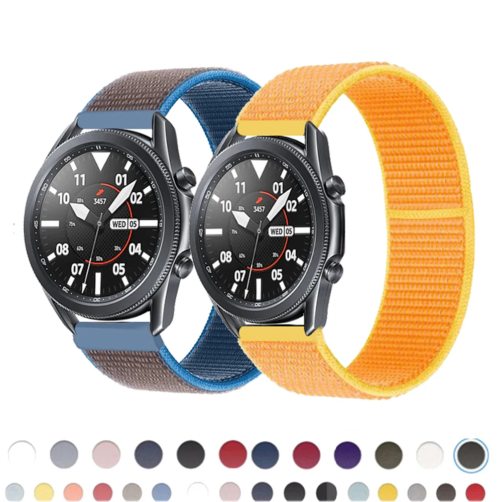 20 22 мм ремешок для часов Gear s3 Frontier strap Galaxy watch 3 45 мм 41 мм 46 active 2 44 мм 40 мм нейлон huawei watch gt2e/2 ремешок 42|Ремешки для часов|   | АлиЭкспресс