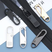 2Pcs Removable Zipper Metal Zip Puller for Clothing/Travel/Bag Shoes/Suitcase/Backpack Multifunction Zip Fixer DIY Sewing Tools
