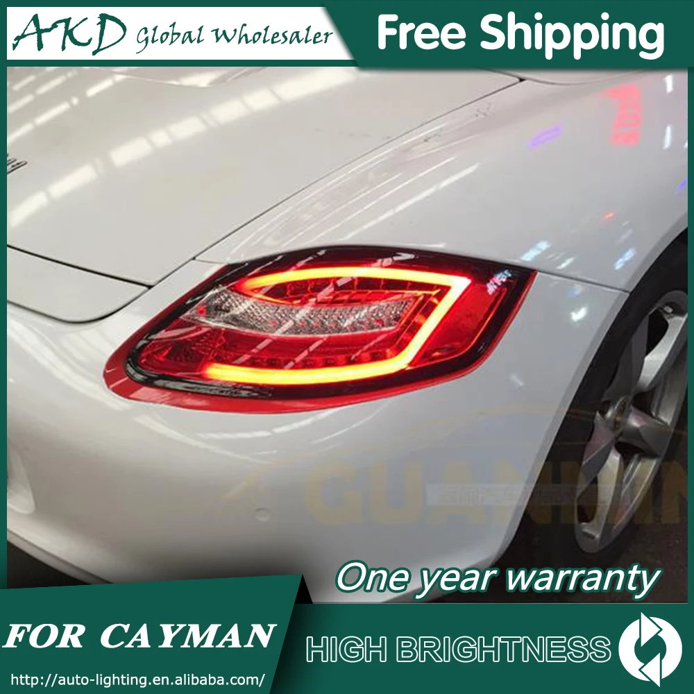 Tail Lamp For Car Porsche Cayman 987 2005-2008 Tail Lights Led Fog Lights DRL Daytime Running Lights Tuning Car Accessories