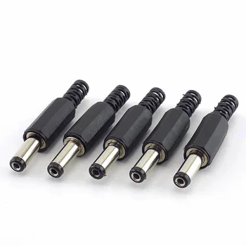 

100Pcs 5.5x2.1mm DC male Jack Extension cable cord adaptor connector For Cctv Camera Jack Plug Adapter J17