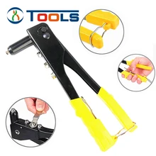 4 tailles de têtes de Rivets attachées, ensemble de Rivets antidérapants à main, Kit de pistolet à Rivets avec 20 Rivets, professionnel Durable à une main