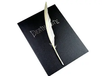 

Japan Anime Cartoon Yagami Light L Lawliet Notebook Death Note Book and Feather Pen Deathnote Cos Props Gifts Toys COLLECTION