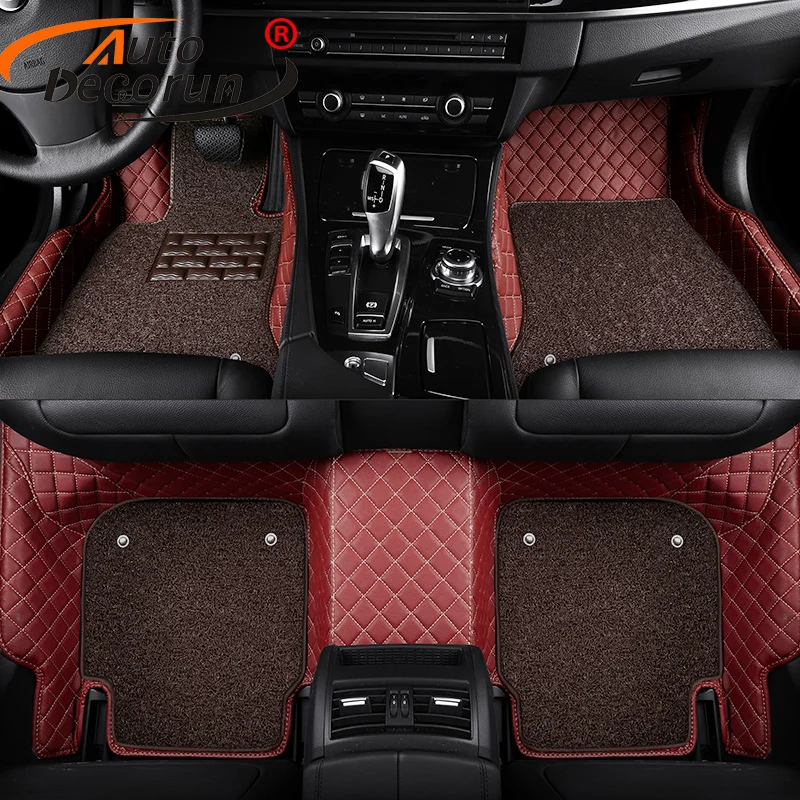 AutoDecorun пользовательские автомобильные коврики для Mitsubishi Outlander ASX Pajero Sport Grandis