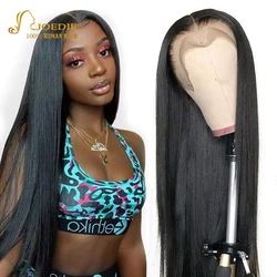 Human Hair Full Lace Wigs Brazilian Straight Hair 360 Lace Frontal Wig Joedir Non-Remy Hair Wig 180 Density For Women Human Hair