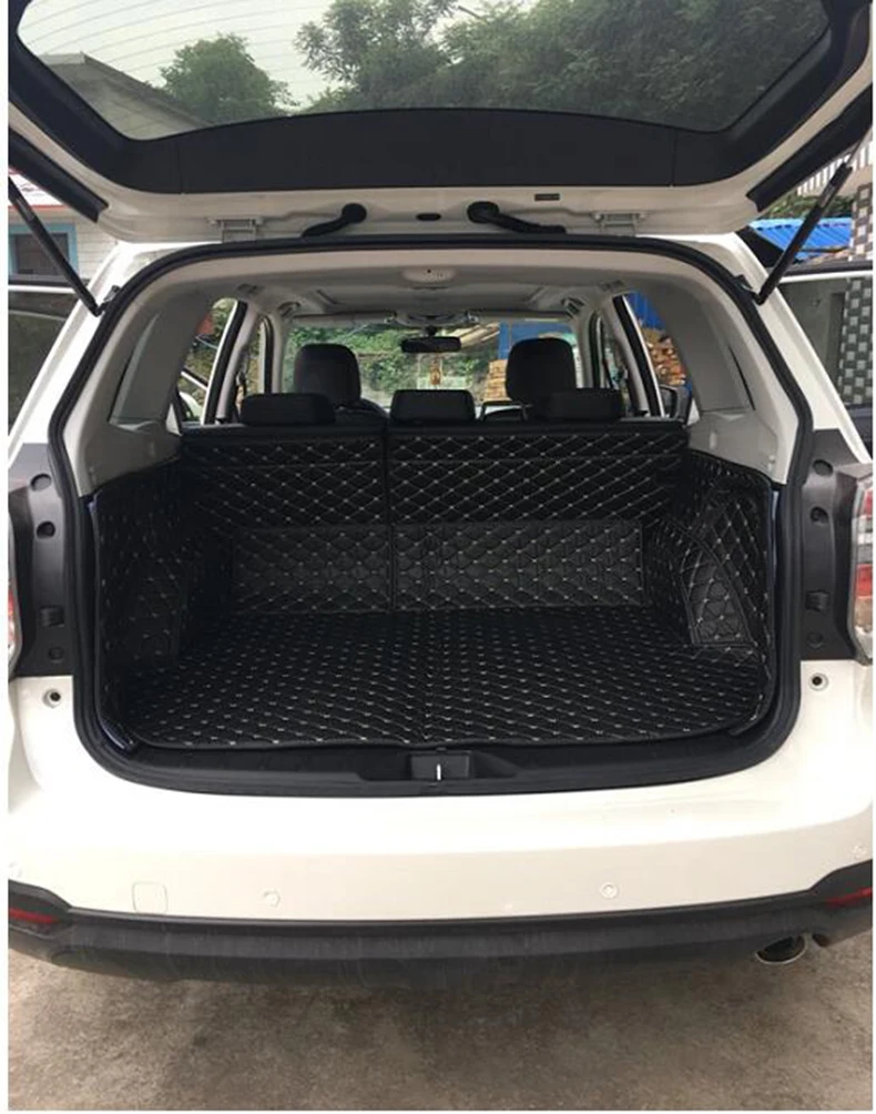 Волокна кожи багажник автомобиля коврик для subaru forester 2013 автомобильные аксессуары