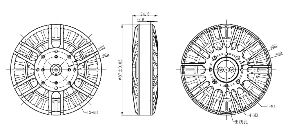 iPower Motor, eX8108 105KV Brushless Motor for MIT mini chee