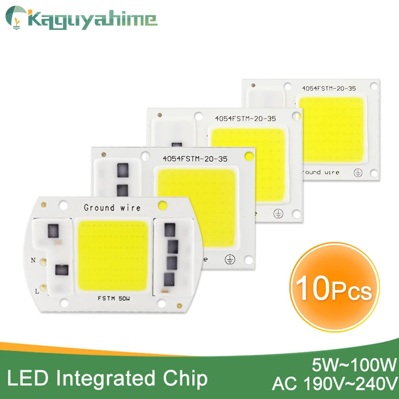 

Kaguyahime LED COB Chip 10Pcs 20W 30W 50W Replacement Integrated Chip Grow Full Spectrum For Spotlight Floodlight Lamp Outdoor