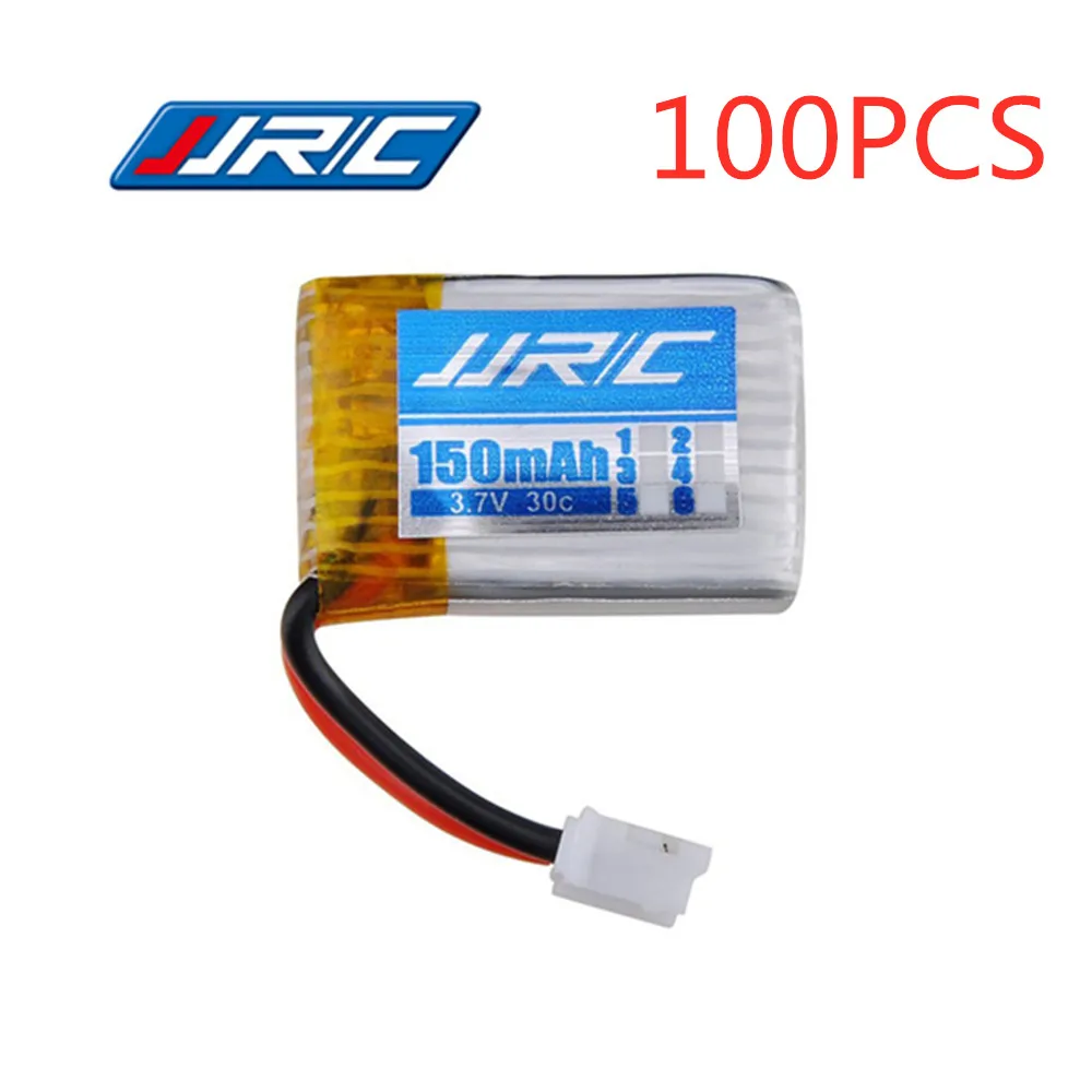JJRC H36 3,7 v 150 мА/ч, 30C для Eachine E010 E010C E011 E013 F36 NH010 Батарея Квадрокоптер с дистанционным управлением Запасные части 100 шт. 3,7 v LIPO Батарея