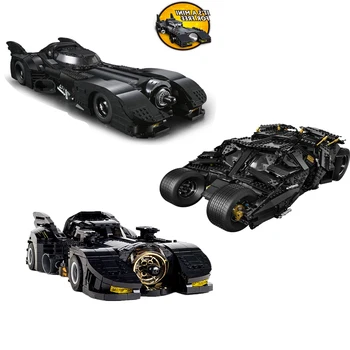 

In stock bricks toys 1989 Batmobile car 76023 building blocks with 76139 Bricks toys for kids gifts