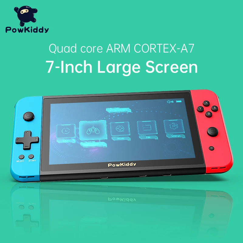 US $75.48 NEW POWKIDDY X2 7 IPS Screen Handheld Game Console BuiltIn 11 Simulator PS1 3D Game Retro Arcade UltraThin Console 2500 Games