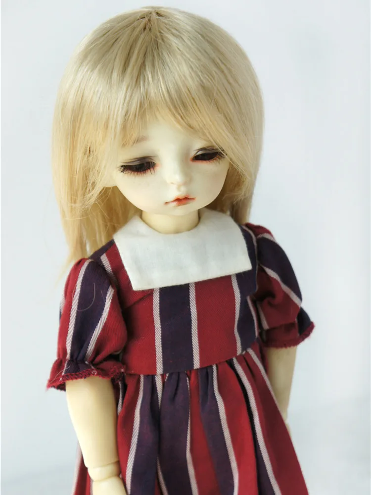 Full Sizes Doll Accessories  JD046  1/12 1/8 1/6 1/4 1/3 Mid Long Nature straight cut Synthetic mohair YOSD MSD SD DOD BJD wigs