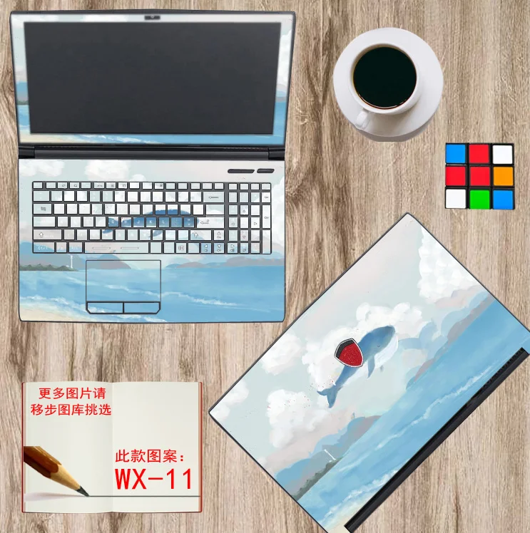 Цветная пленка для ноутбука Наклейка защитная пленка для MSI GS65 Stealth release 15,6"